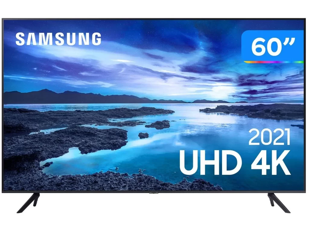 Televisor Smart 60" 4K Crystal 60AU7700 Wi-Fi Samsung